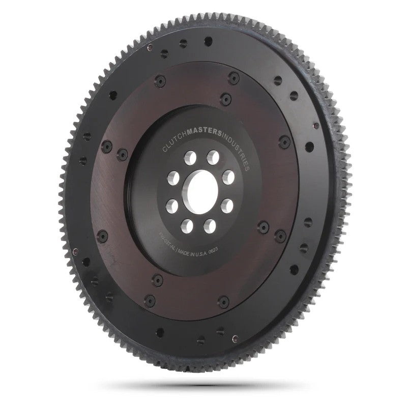 Clutch Masters FW-037-AL lightweight aluminum flywheel with replaceable steel friction surface and ring gear.