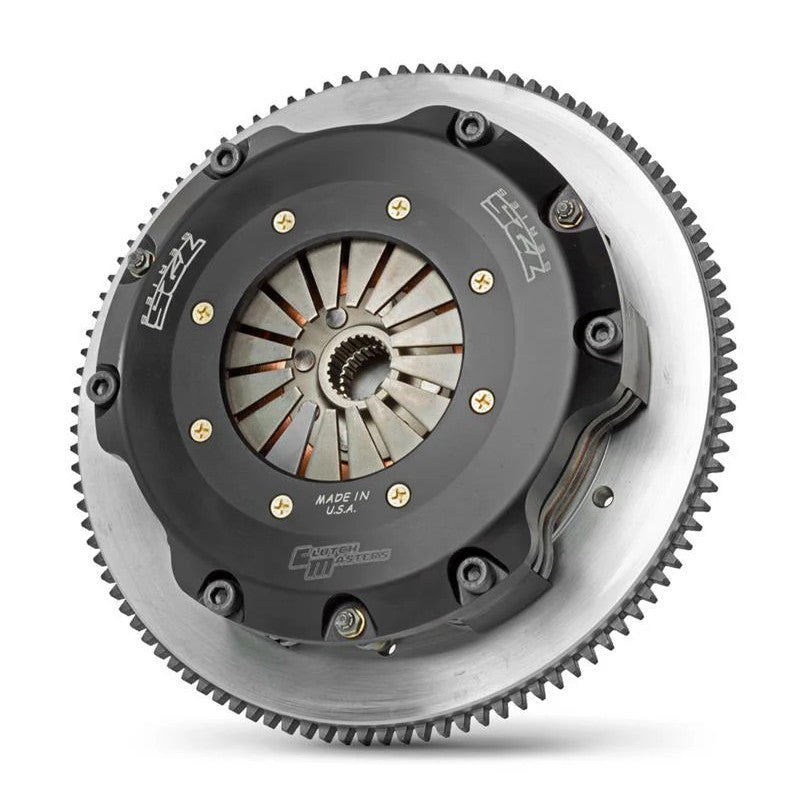 Clutch Masters 725 Series Race Three Disc clutch kit with high-rev steel flywheel and triple metallic discs.