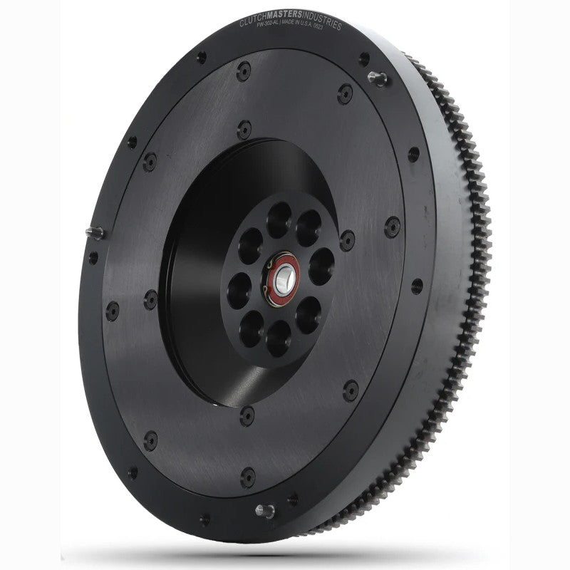 Clutch Masters FW-302-AL Type 3 hard anodized aluminum flywheel with replaceable steel friction insert.