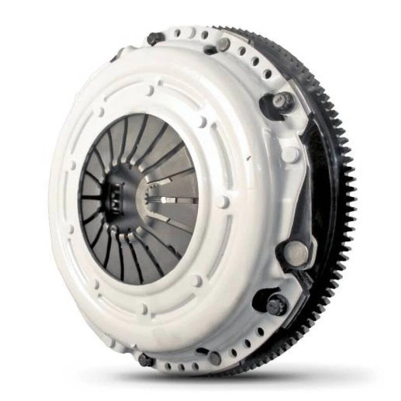 Clutch Masters FX350 clutch kit with segmented fiber-tough disc, heavy-duty pressure plate, and aluminum flywheel.