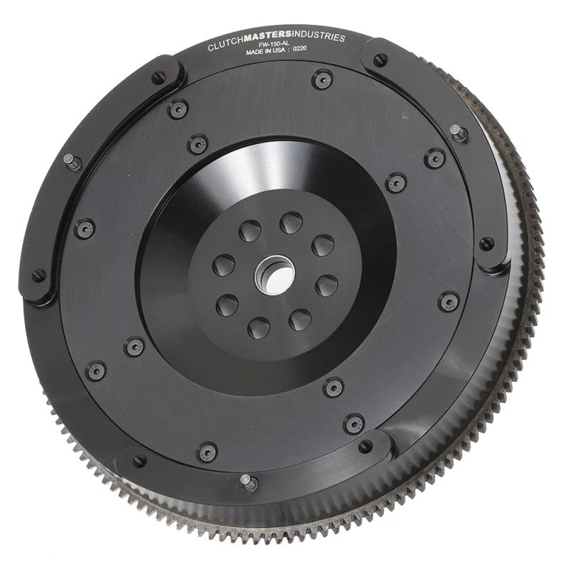 Clutch Masters FW-150-AL CNC-machined 6061 aluminum flywheel with replaceable steel friction surface