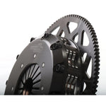 Clutch Masters 725 PRO Series Triple Disc Clutch kit with ceramic rigid discs and 12-post steel flywheel.