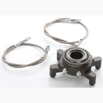 Clutch Masters 4-post internal hydraulic slave cylinder with mounting hardware and three braided clutch lines