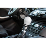 Cobb white performance shift knob with a black base for Ford Focus and Fiesta ST