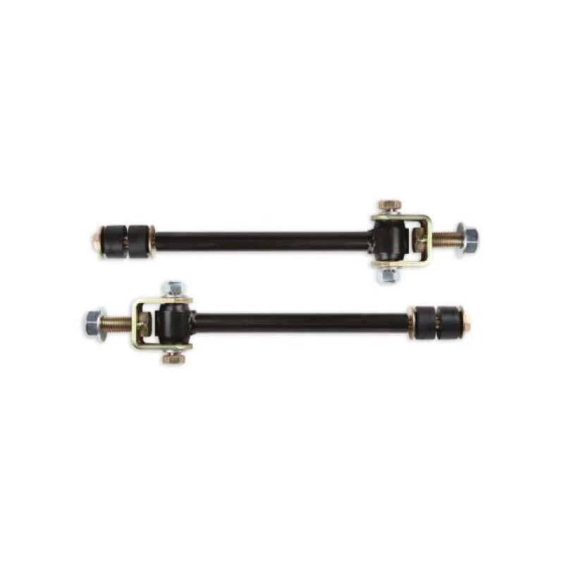 Cognito front sway bar end link kit for 7-9 inch lifts with lower clevis mounts and polyurethane bushings.