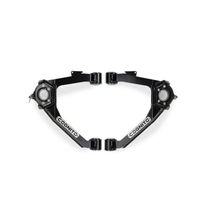 Cognito SM Series boxed sheet metal upper control arm kit with ball joints and a semi-gloss black powder coat finish.
