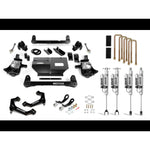 Cognito 4-inch performance lift kit featuring Fox 2.0 remote reservoir shocks and black boxed upper control arms.