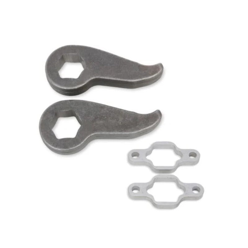 Cognito 110-90277 economy leveling kit with forged steel torsion bar keys and 1/2-inch shock extenders.