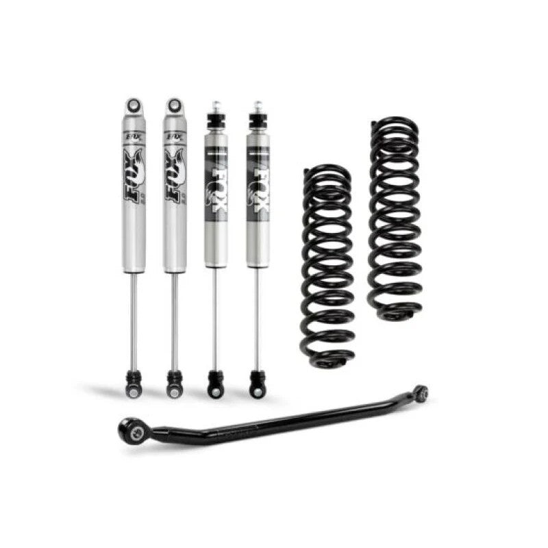 Cognito 3-inch performance leveling kit for Ram 3500 including coil springs, HD track bar, and four Fox 2.0 IFP shocks.
