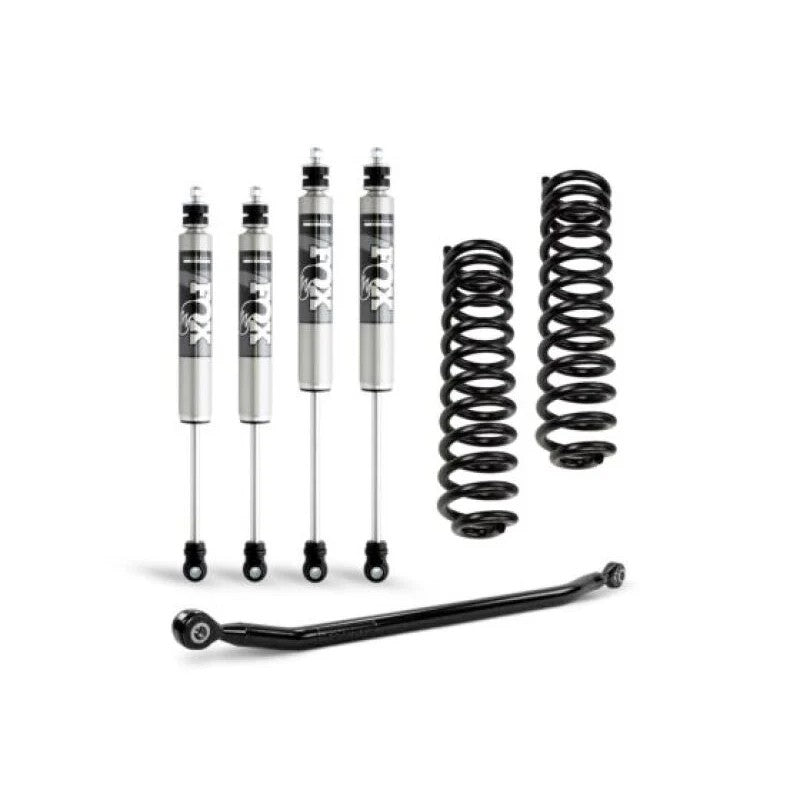 Cognito 3-inch leveling kit with Fox 2.0 IFP shocks, progressive coil springs, and HD track bar for Ram 2500 4WD.