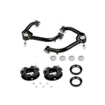 Cognito 3-inch leveling kit with black powder-coated steel spacers and upper control arms for 2019-2025 Silverado Sierra 1500