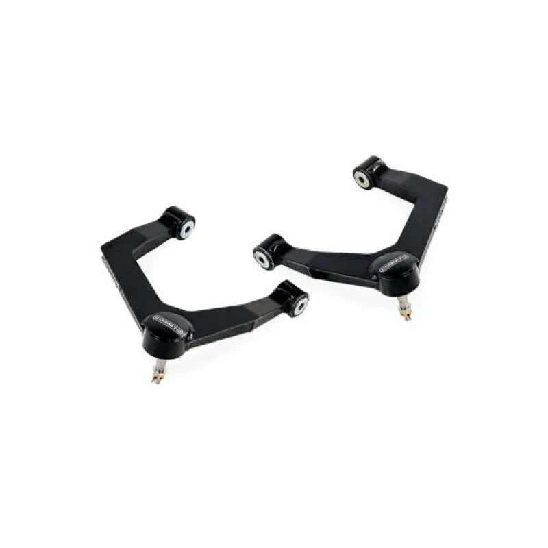Cognito SM Series boxed sheet metal upper control arms with 1.25-inch FK uniball joints and black powder coat finish.