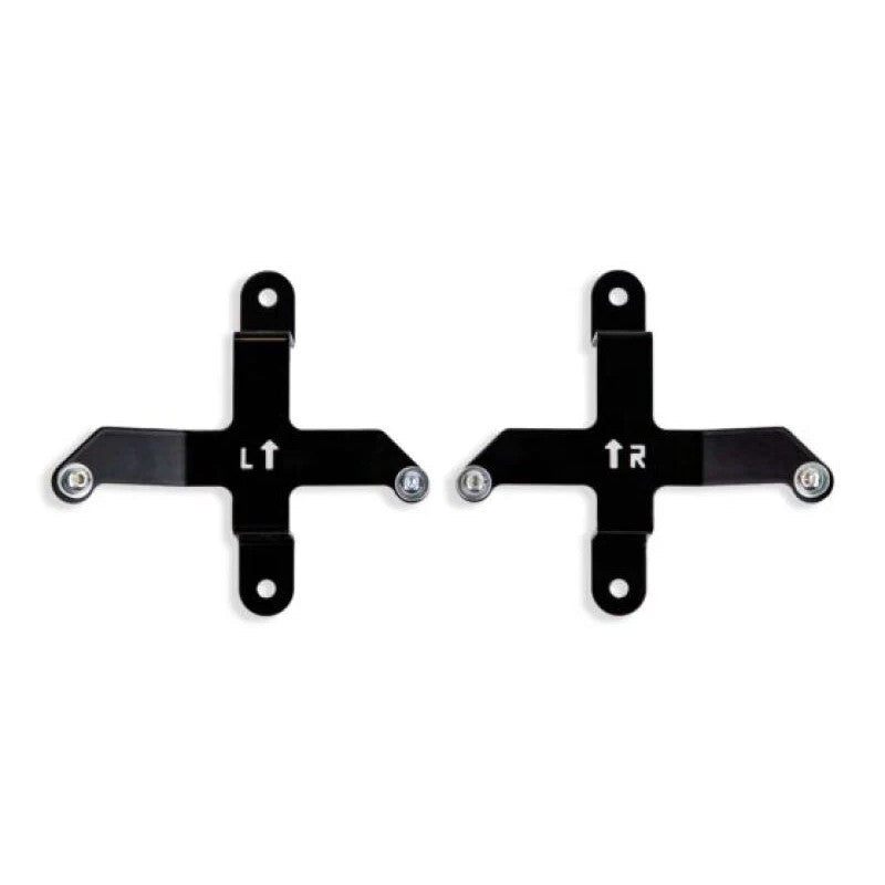Cognito semi-gloss black front fender liner tie-back brackets and mounting hardware for 2020-2025 GM HD trucks