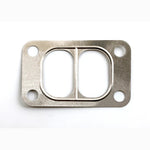 Cometic C15586 .016 inch thickness stainless steel divided T3 turbocharger inlet flange gasket.