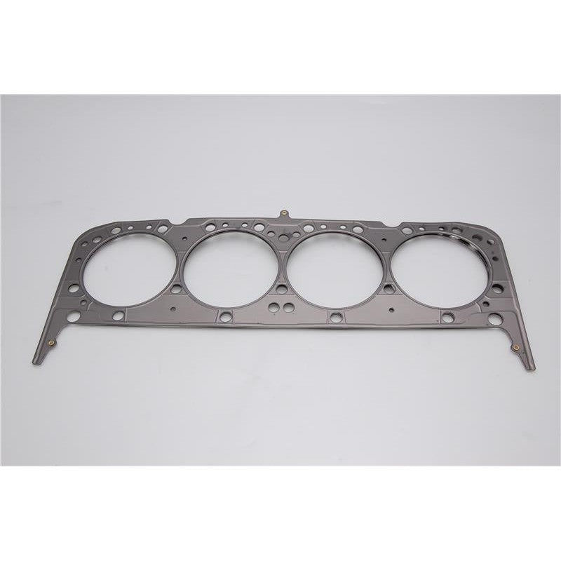 Cometic Multi-Layer Steel (MLS) head gasket for Chevy Small Block with 4.165 inch bore and steam holes.
