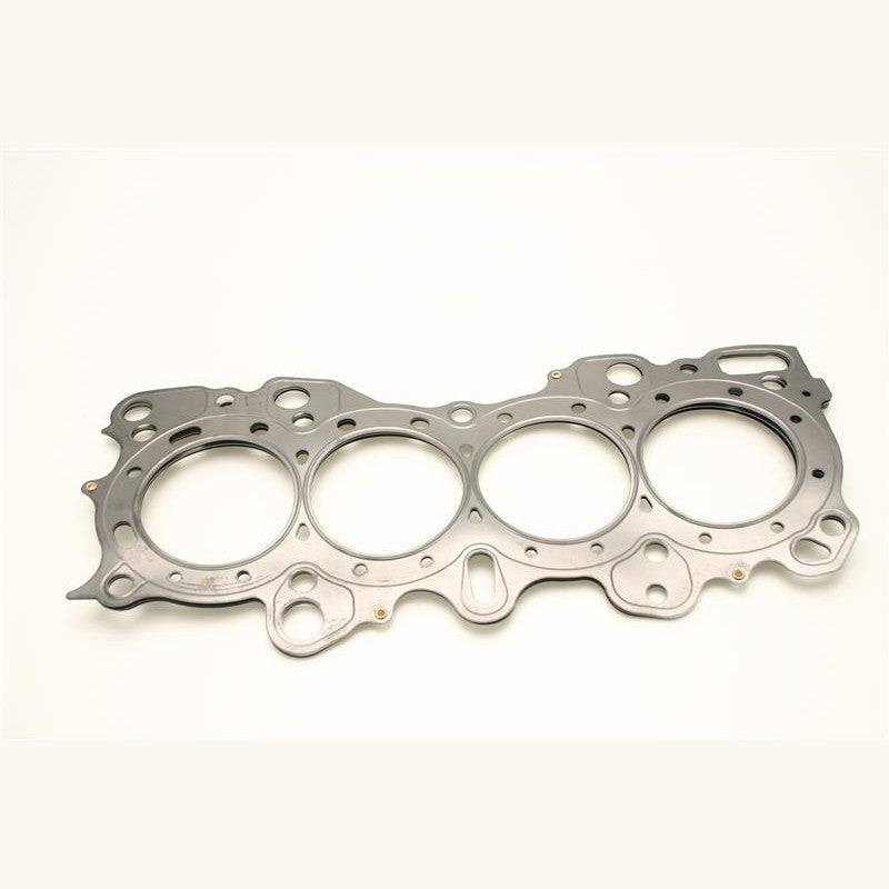 Cometic MLS head gasket for 81.5mm bore featuring embossed stainless steel layers with black Viton coating.