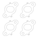 Four-piece Cometic .030 inch multi-layer steel exhaust gasket kit for 1988-1989 Nissan Pulsar NX SE with CA18DET engine.