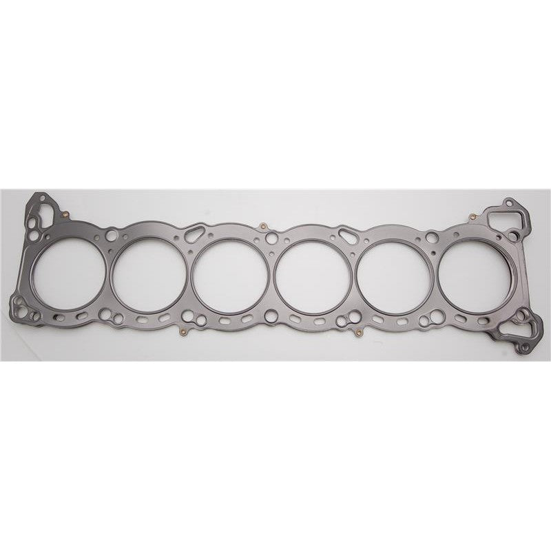 Cometic C4317-051 multi-layer steel head gasket with Viton coating for Nissan RB25 engines.