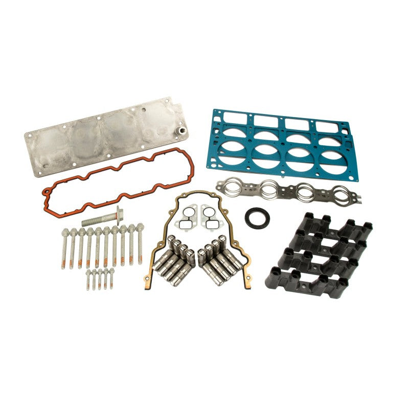 COMP Cams Gen IV 5.3L GM LS DOD Delete Premium Kit with lifters, gaskets, head bolts, and valley cover.