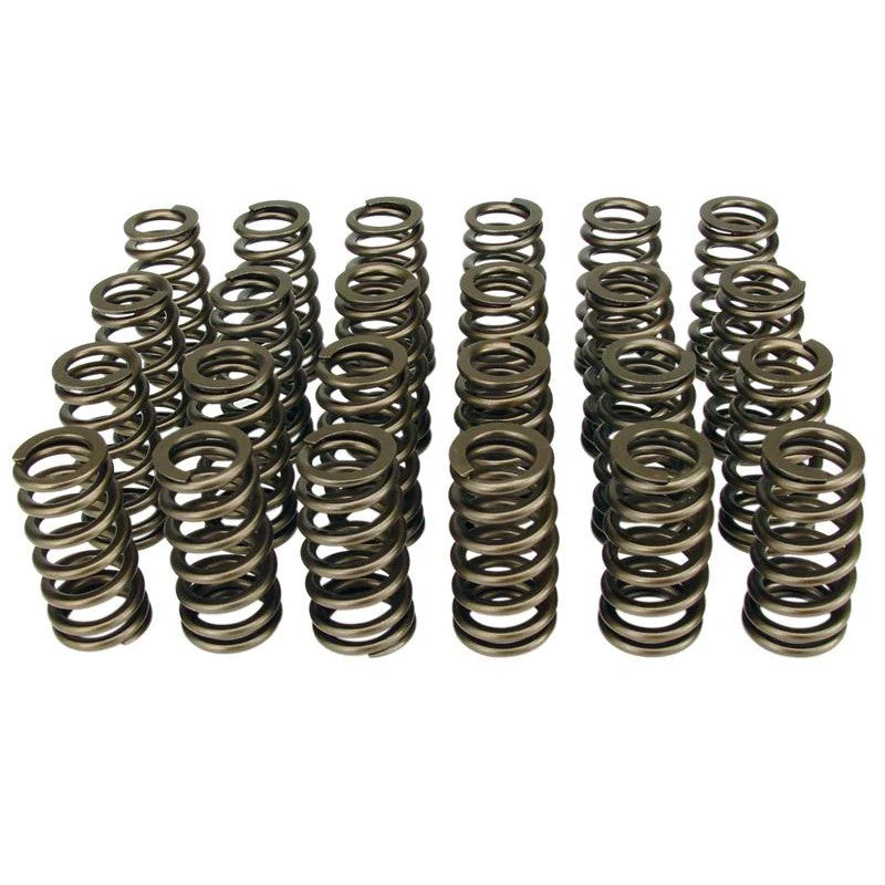 Set of 16 COMP Cams Beehive valve springs with oval wire construction and 1.445-inch outer diameter.