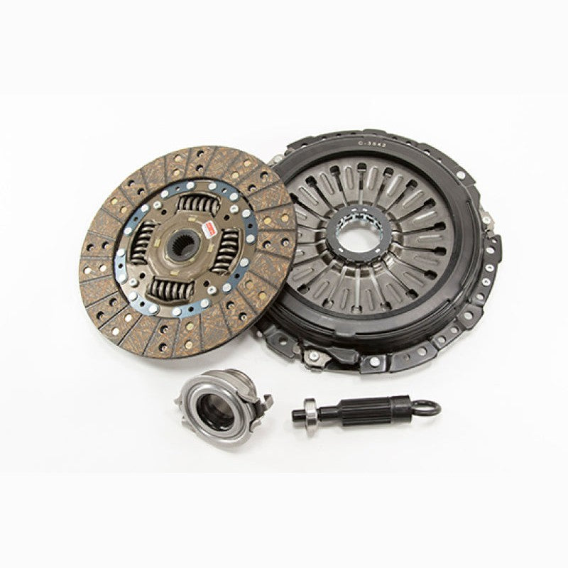 Competition Clutch Stage 2 2100 series kit with pressure plate, steelback brass plus sprung disc, and alignment tool.