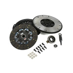 Competition Clutch Stage 2 Steelback Brass Plus clutch kit with steel flywheel, pressure plate, and alignment tool.