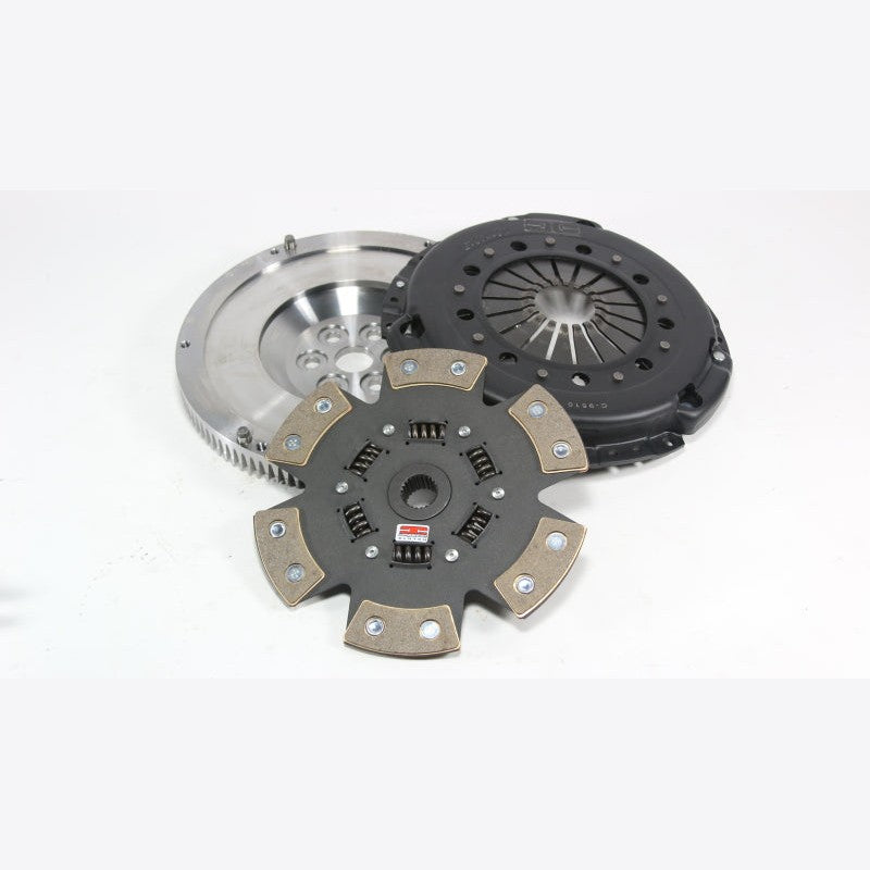 Competition Clutch Stage 4 1620 Series 6-puck ceramic sprung clutch kit with pressure plate and alignment tool.
