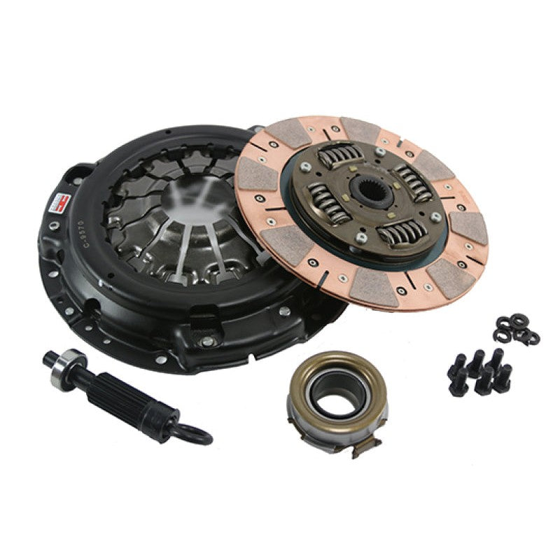 Competition Clutch Stage 3 2600 segmented ceramic clutch disc, performance pressure plate, and alignment tool.