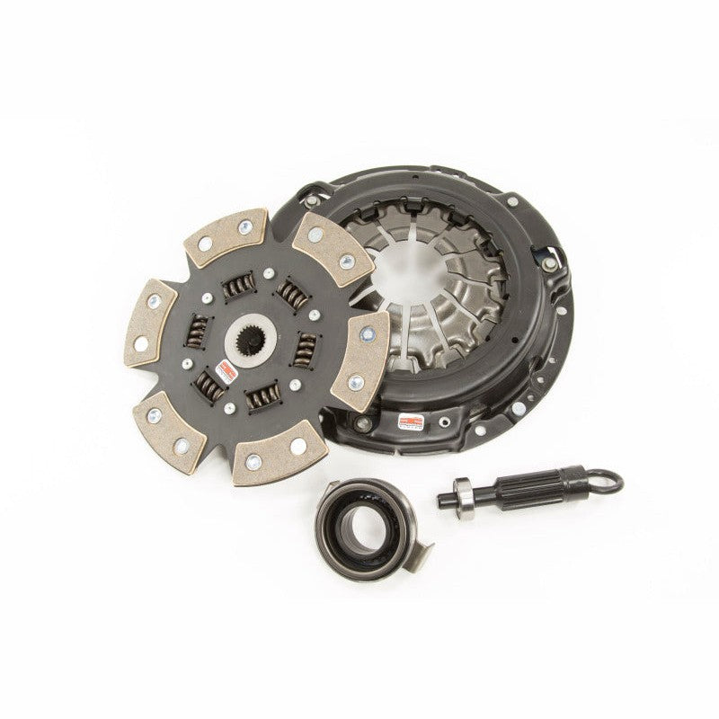 Competition Clutch Stage 4 1620 series kit with 6-puck ceramic sprung disc, pressure plate, and alignment tool.