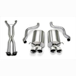 CORSA Performance Sport Series axle-back exhaust with polished dual-walled tips for 2005-2008 Chevrolet Corvette Base