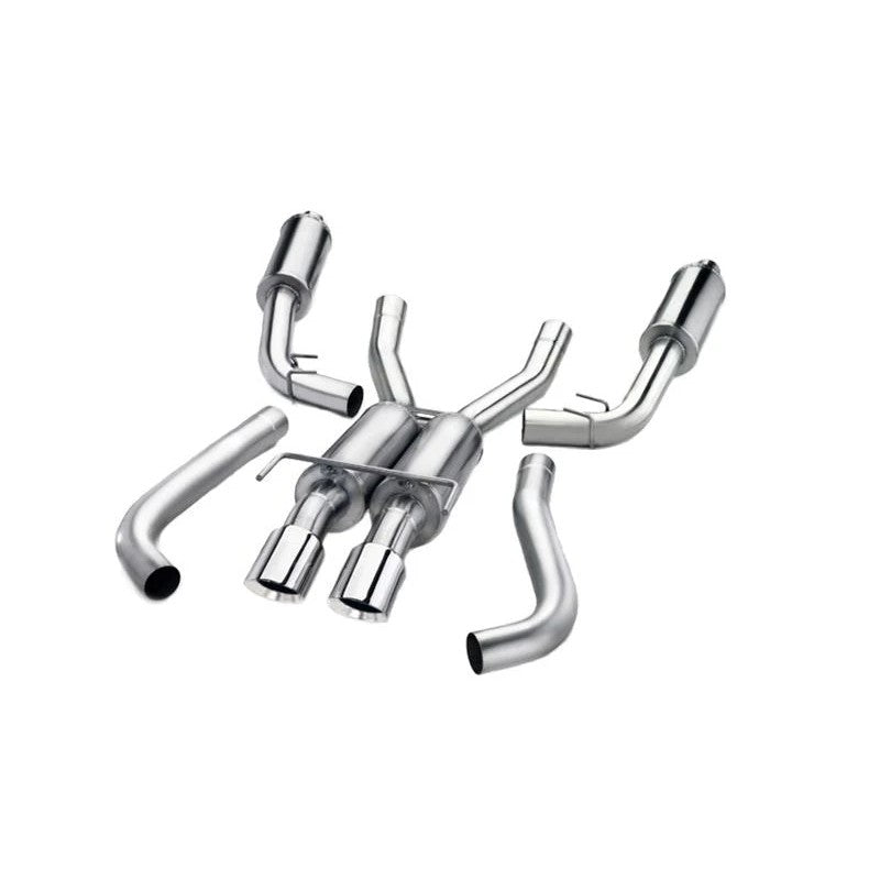 CORSA Performance Sport Axle-Back Exhaust System with dual-walled polished tips for 2006-2008 Corvette.