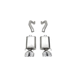 Polished 304 stainless steel Corsa axle-back exhaust with 4.5-inch twin tips for 2006-2013 Corvette Z06 and ZR1.