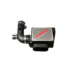 Corsa Performance closed box air intake system with black air duct, silicone couplers, and PowerCore filter.