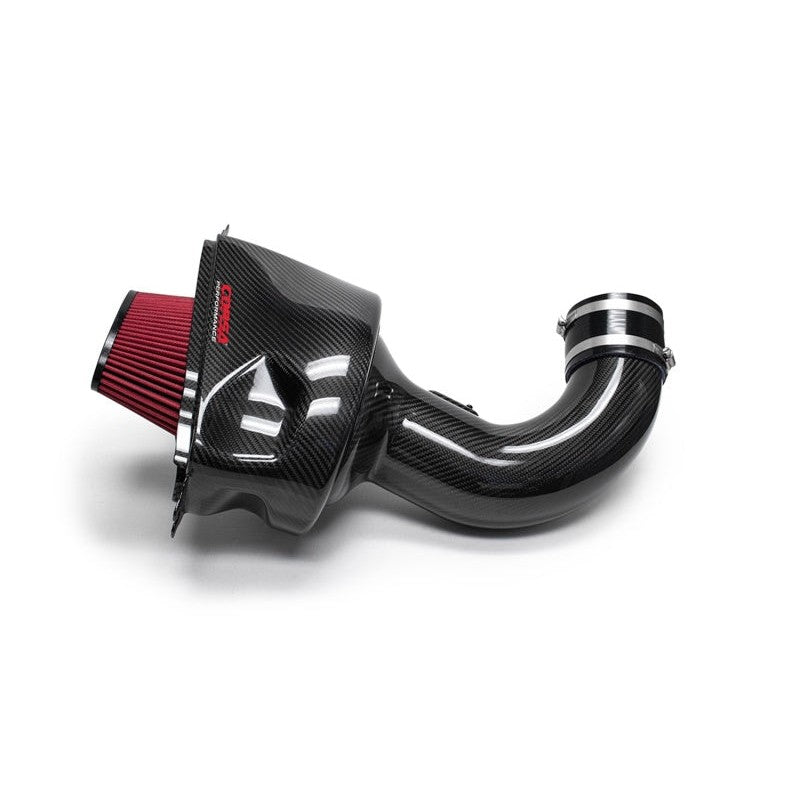 Corsa Performance 100% carbon fiber air intake assembly with DryTech filter and black MAF bracket for C7 Corvette