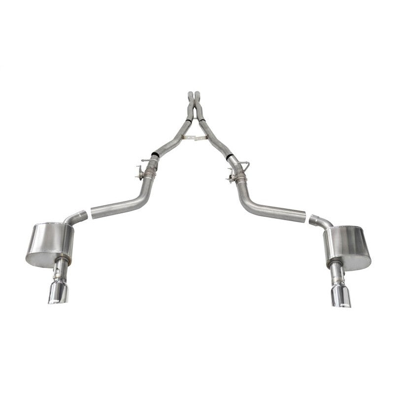 Corsa 21072 valved catback exhaust system with 4.5-inch polished tips for 2015-2023 Dodge Charger SRT and Hellcat.