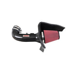 Corsa 1x1 twill weave carbon fiber air intake with DryTech 3D filter and black heat shield for 2016-2023 Camaro SS.