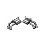 Corsa 14789 Xtreme Axle-Back Exhaust system featuring polished dual-walled tips and factory NPP valve integration.