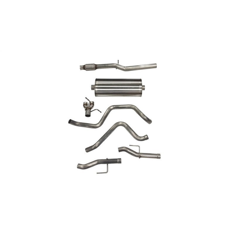 Corsa 304 stainless steel dual rear exit cat-back exhaust system for 2019-2023 Silverado and Sierra 1500 6.2L.