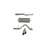 Corsa 21030BLK Sport cat-back exhaust system with 304 stainless steel piping and dual-walled black exhaust tips.