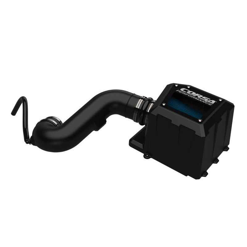 CORSA Performance cold air intake system for 5.3L GM engines featuring a black housing and smoked acrylic lid.