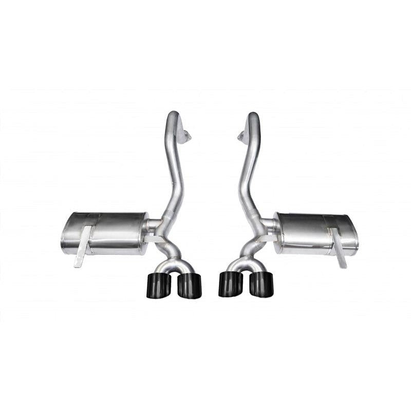 Corsa Xtreme axle-back exhaust system with black dual-walled tips for 1997-2004 Chevrolet Corvette C5.