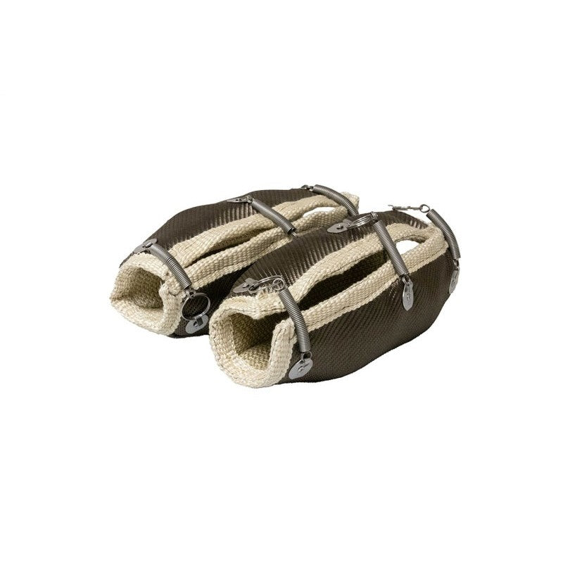 Corsa Performance AC011 basalt-lined titanium-infused catalytic converter heat blankets for C8 Corvette.