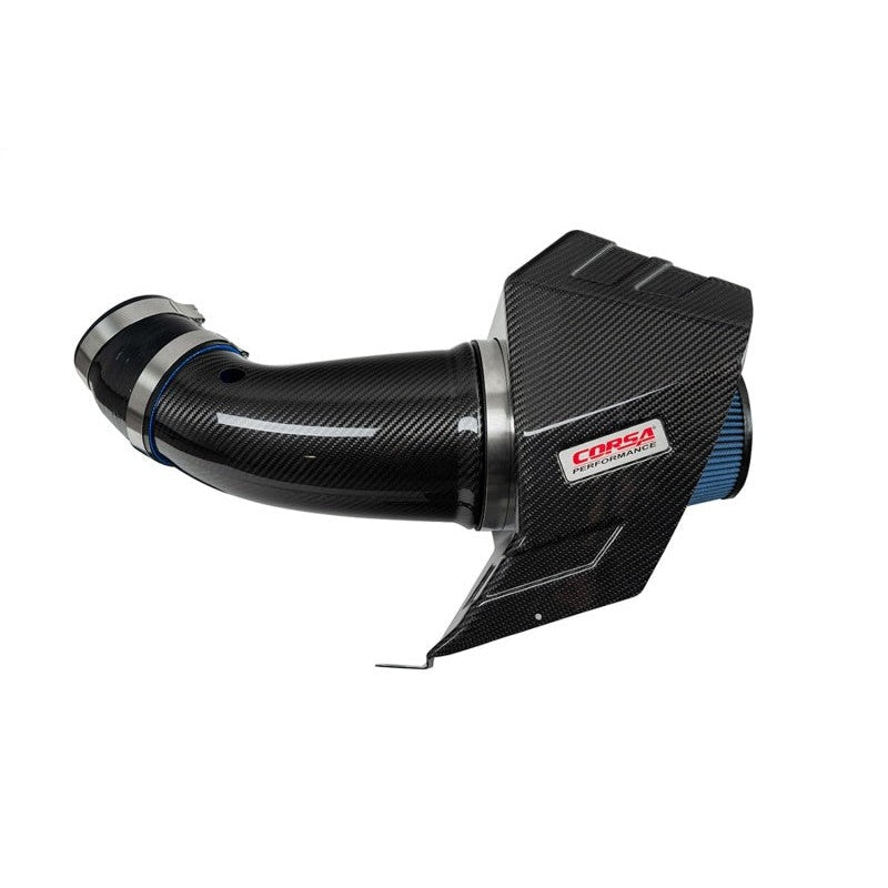 CORSA Performance carbon fiber cold air intake system with MaxFlow 5 oiled filter for 6.2L HEMI engines