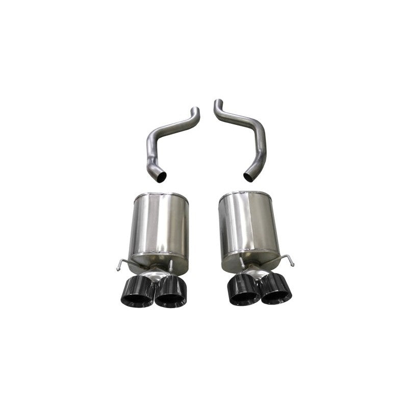 Corsa Xtreme axle-back exhaust system with 4.5-inch black PVD tips for 2005-2008 Chevrolet Corvette C6