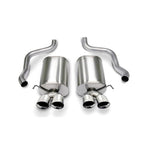 Corsa polished stainless steel Sport axle-back exhaust system with dual-walled tips for 2005-2008 Corvette
