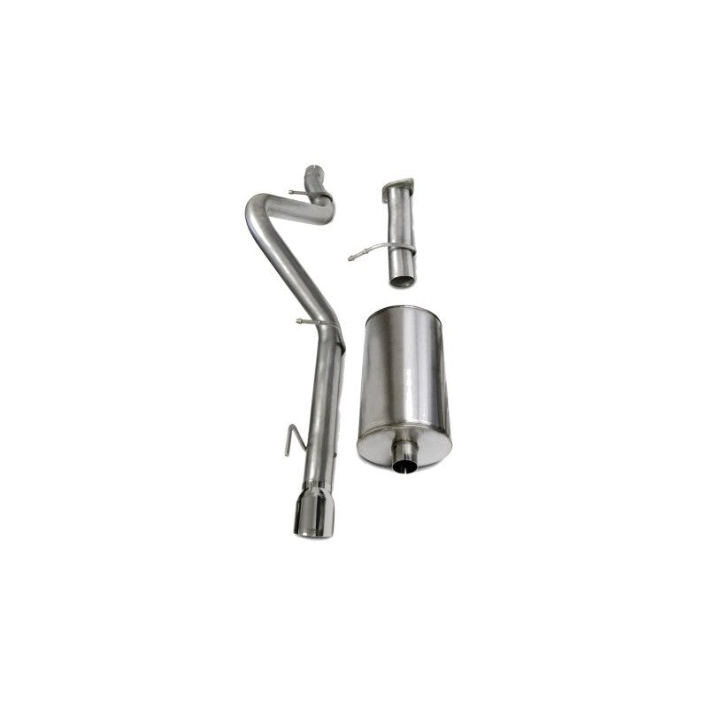 Corsa Sport cat-back exhaust system with dual-walled polished tips and 304 stainless steel piping for Trailblazer SS.