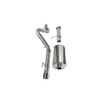 Corsa Sport cat-back exhaust system with dual-walled polished tips and 304 stainless steel piping for Trailblazer SS.