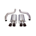 Corsa Sport axle-back exhaust system with dual-walled black tips for 2006-2013 Chevrolet Corvette Z06 and ZR1.