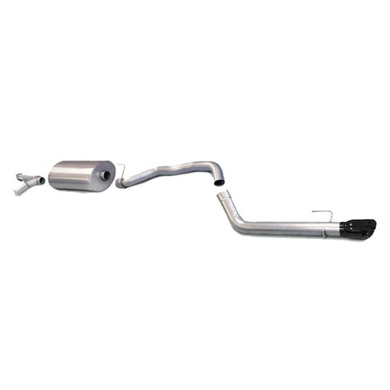 Corsa 304 stainless steel cat-back exhaust system with 4-inch black tips for 2008-2017 Toyota Sequoia.
