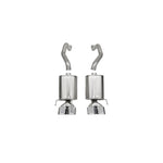 Corsa Sport axle-back exhaust system in 304 stainless steel with 4.5-inch dual-walled polished tips for C6 Corvette.